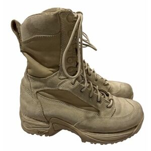 DANNER Desert TFX Rough-Out 8" Tan Leather Military Boots 26019 Women's Size 7.5
